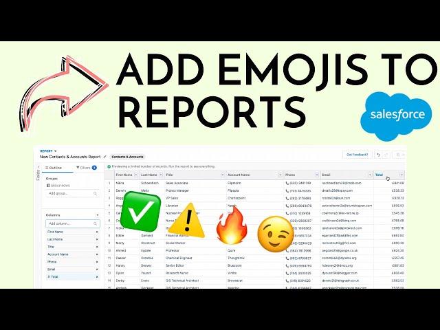 Add Emojis to Salesforce Reports with Row-level Formulas