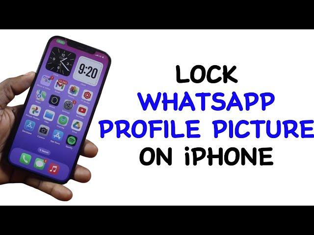 How to Lock WhatsApp Profile Picture in iPhone