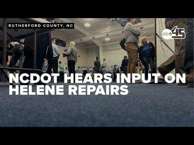 NCDOT hears public input on post-Helene repairs