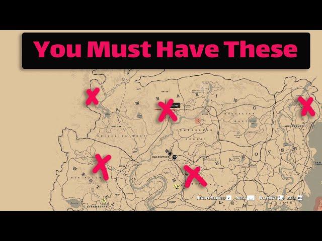 All hidden guns you can find for free - RDR2