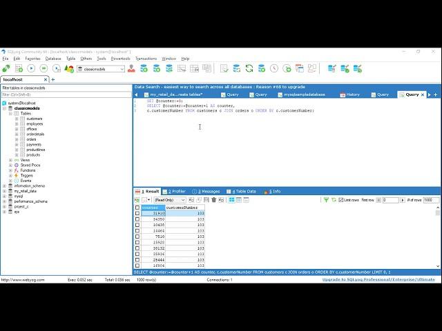SQL - Add row number column in MYSQL || solution to incorrect row number display