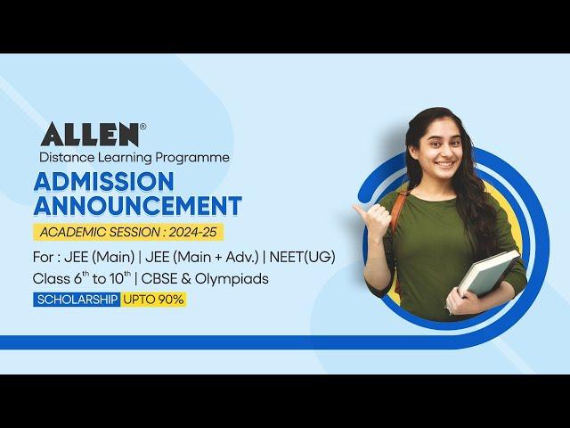 ALLEN DLP (Distance Learning Program) | Admission Open for NEET Courses Session 2024-25