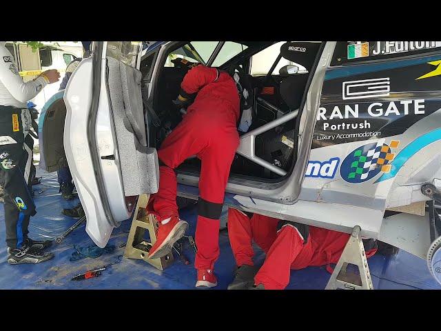Service of Ford Fiesta Rally2/R5 - 30 minutes gerabox replacement! Callum Devine James Fulton, RT