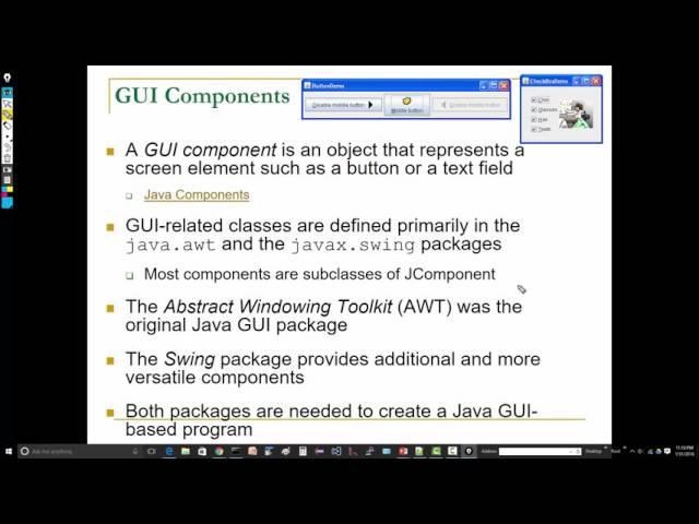 Java Swing Containers and Components Video 1