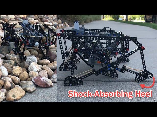 Strider v3 with Longer Shock-Absorbing Feet - LEGO Walker vs Rocky Terrain