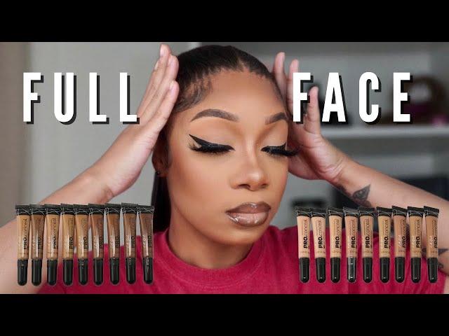 Flawless Full Face Using Only Concealers | LA Girl Pro Concealer