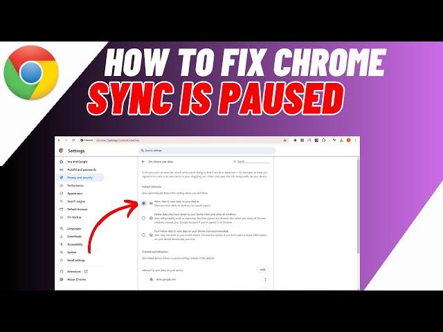 How To FIX Chrome Sync is Paused | Solve Google Chrome Error