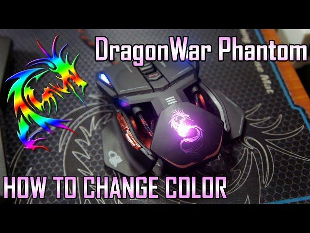 Dragon War ELE-G4 Phantom Gaming Mouse - How to change LED light color | Too Much Gaming