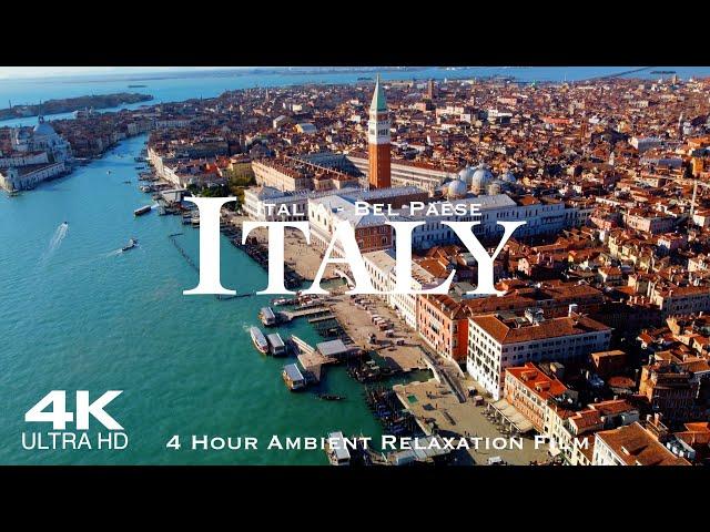 Best of ITALY  Italia Drone Aerial 4K | 4 Hour Ambient Relaxation Film #italy