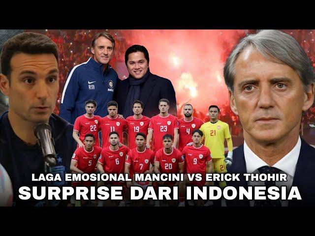 Reuni dgn Mantan Bos, Scaloni Ingatkan Mancini Soal Kejutan Timnas” Ultras Garuda Siap Merahkan Arab