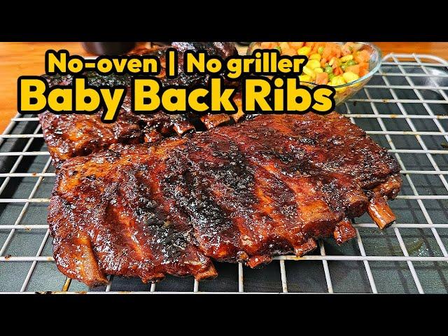 BABY BACK RIBS RECIPE | NO OVEN - NO GRILLER NEEDED