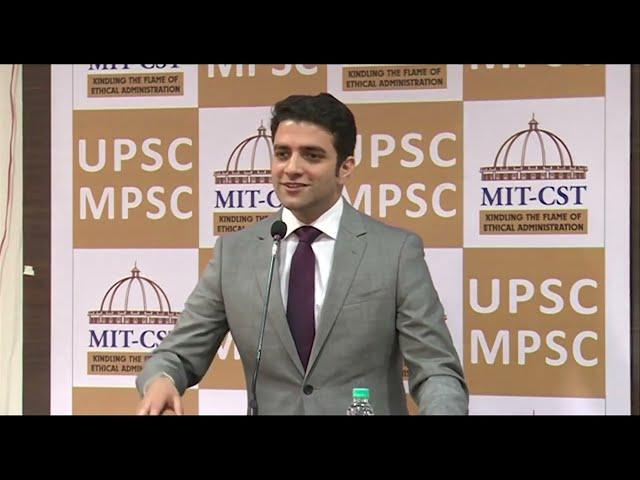 UPSC 2015 Topper AIR 2 - Athar Aamir talks to MIT Students