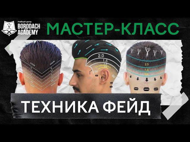 Мужская стрижка Фейд (Fade) | Техника Фейд (Fade) | Курсы для парикмахеров