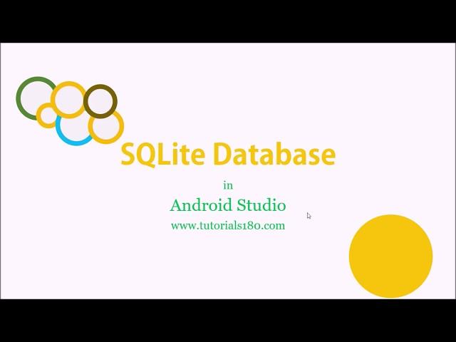 1- SQLite in Android Studio Tutorials For Beginners 2019