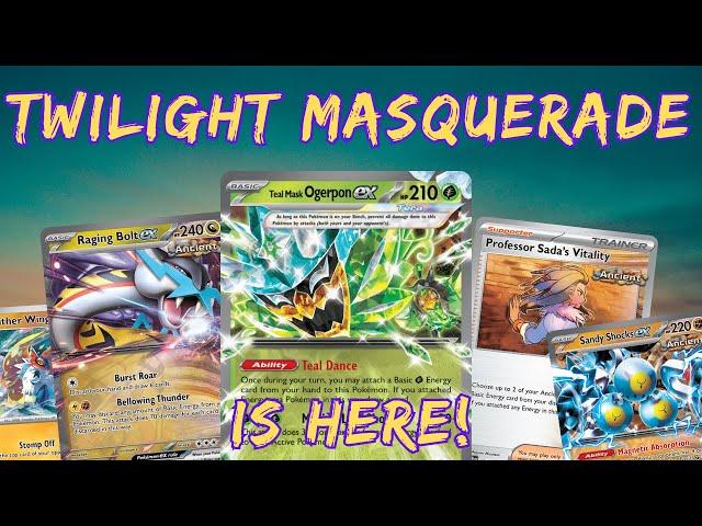 teal mask ogerpon is what raging bolt needed (twilight masquerade gameplay)
