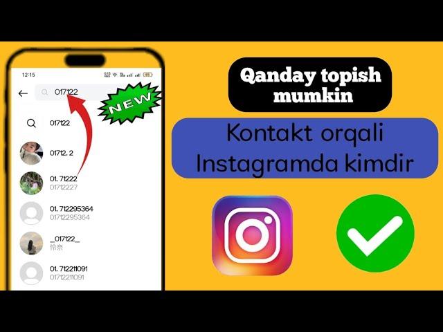 Instagramda telefon raqami bo'yicha odamni qanday topish mumkin (2024)