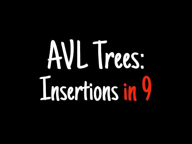 AVL trees in 9 minutes — Insertions