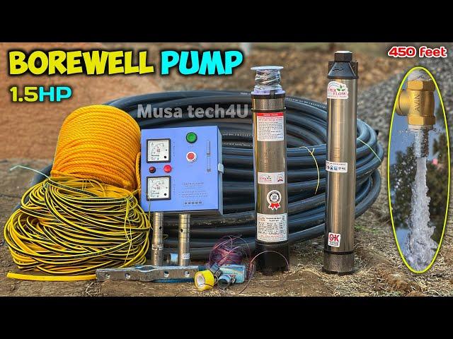 Borewell Super Flow Pump Installation Brilliant Technique | Borwell Motor Fitting