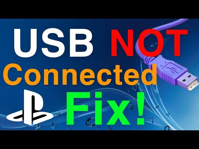 PS4 How to Fix USB not connected Not Working! Easy FIX!