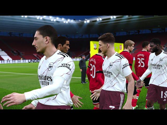  SOUTHAMPTON vs ARSENAL | PES 2021 Predicts  Premier League - Highlights | PEStation