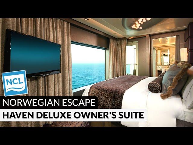 Norwegian Escape | Haven Deluxe Owner's Suite with Large Balcony Full Tour & Review 4K | NCL Cruises