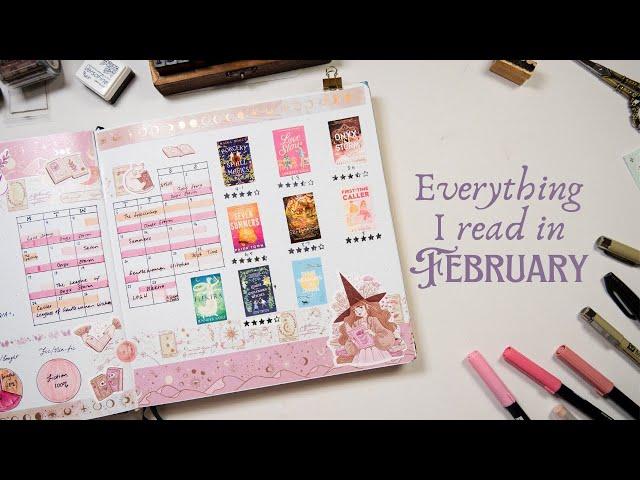 March Reading Journal Setup  & What I Read in February | Square Reading Journal