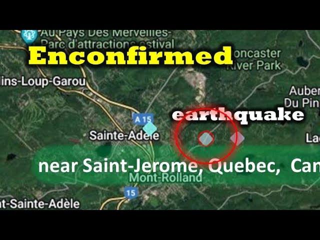 Unconfirmed earthquake or seismic-like event: Near Saint-Jerome, Québec, Canada, today