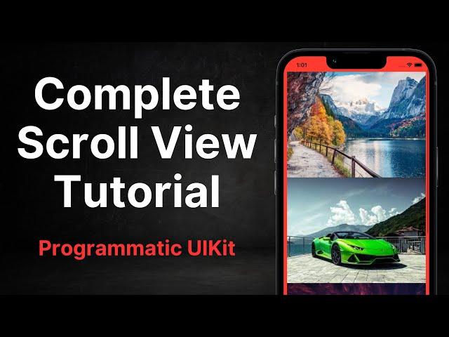 How to make a Scroll View Programmatically (Swift 2023, UIKit, Programmatic UI)