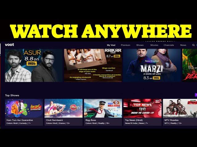 How To Watch Voot Outside Of India/ Watch Anywhere