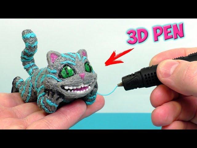 3D PEN Making Cheshire Cat from Alice In Wonderlan