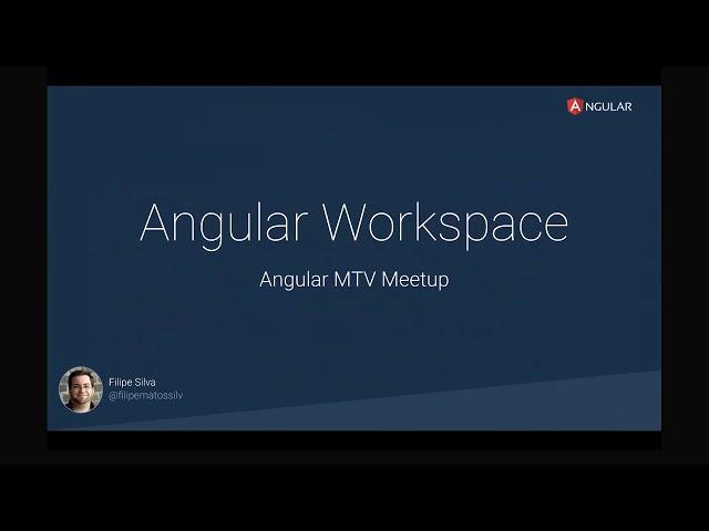 Presentations from the Angular CLI Team