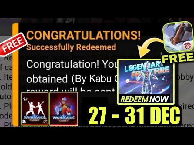 FREE FIRE REDEEM CODE TODAY DECEMBER 29 REDEEM CODE FREE FIRE | FF REDEEM CODE TODAY 29 DECEMBER