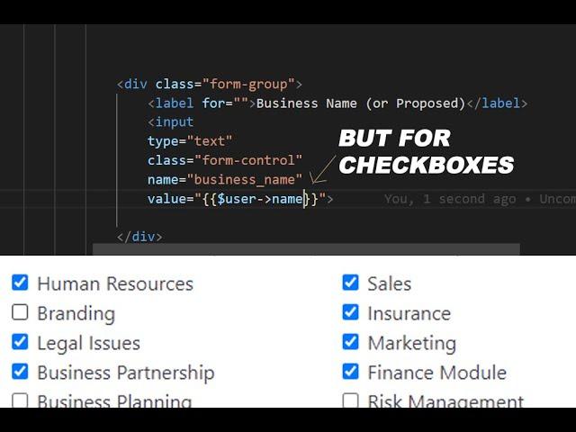 Preserving the state of checkboxes based on fetched data on the blade in Laravel