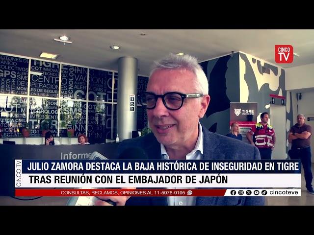 CINCO TV - Julio Zamora destaca la baja histórica de inseguridad en Tigre