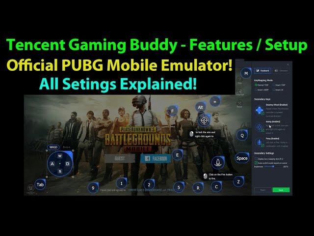 Tencent Gaming Buddy - Official PUBG Mobile Emulator - All Settings / Features Explained