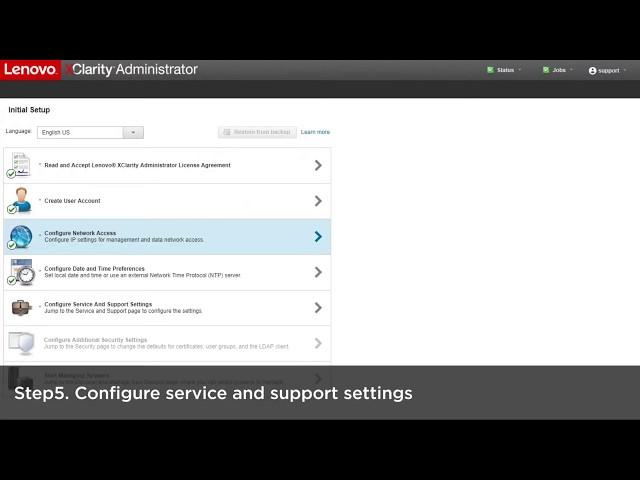 How to configure Lenovo XClarity Administrator for the first time