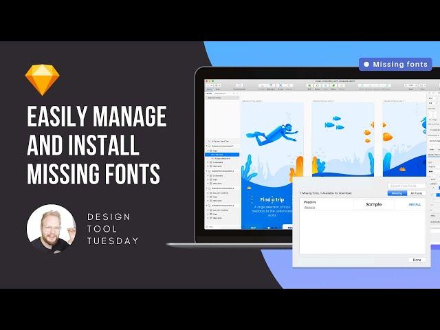 Easily Manage Missing Fonts in Sketch - Design Tool Tuesday, Ep57