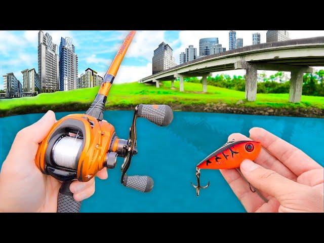 Fishing a URBAN Creek in DOWNTOWN City!