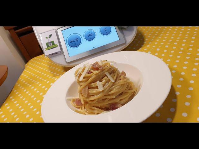 Spaghetti alla carbonara per bimby TM6 TM5 TM31 #carbonaraday