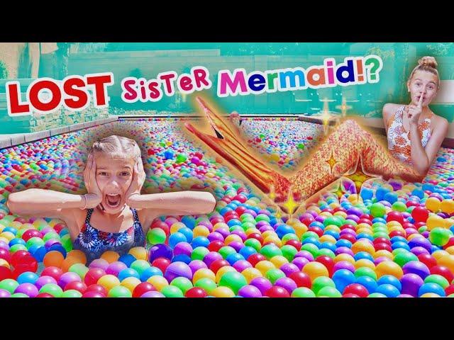 Lost And FouNd MerMaid Sister In CoLor Ball Pit Pool!