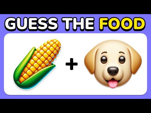 Guess the Food by Emoji  | 35 levels - Easy, Medium, Hard