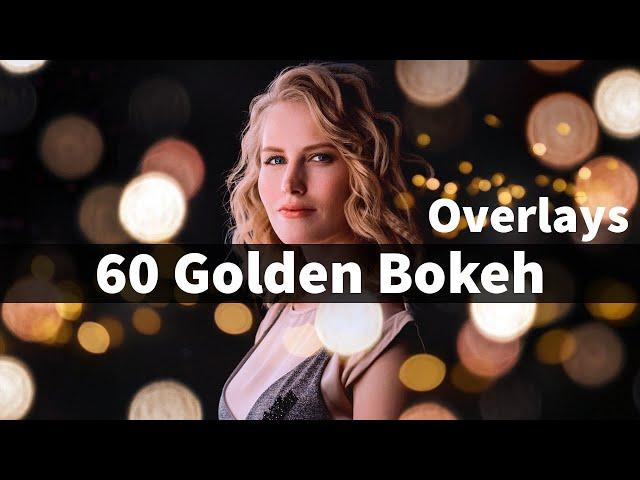 60 Golden Bokeh Overlays Download In JPG Files |English| |Photoshop Tutorial|