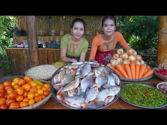 Yummy cooking fish crispy recipe and eat - Amazing video