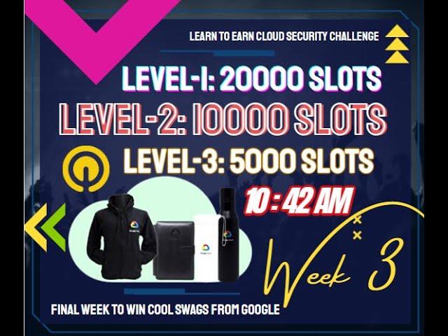 Last week slots opening Learn To Earn Cloud Security Challenge #LearnToEarn! #shorts