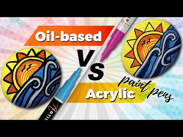 Acrylic vs oil painting: how to choose between acrylic paint markers and oil-based markers