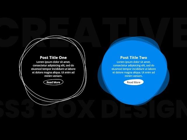 CSS3 Creative Div Box Design | CSS Animation Effects