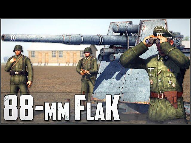 ЗНАМЕНИТОСТЬ ВТОРОЙ МИРОВОЙ - 88-ММ ЗЕНИТКА FLAK