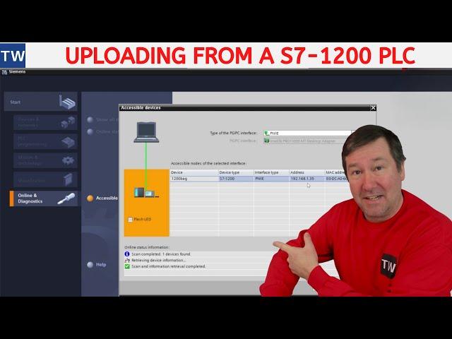 Upload Your Program from a Siemens S7-1200