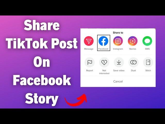 How To Share TikTok Video On Facebook Story 2023 | Post TikTok Videos To FB Stories