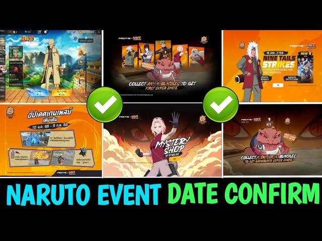 Upcoming Naruto Event In Free Fire Date| Naruto Event free rewards| Naruto legendary bundle Naruto ?